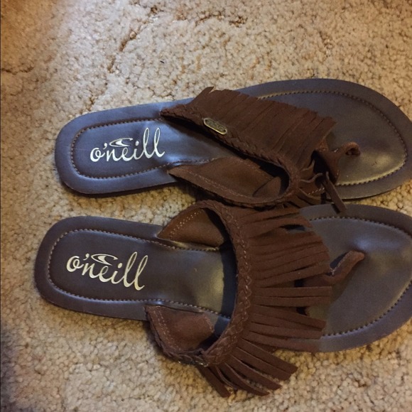 Oneil fringe flip flops