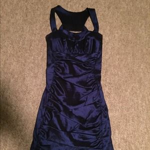 Blue Jessica McClintock dress