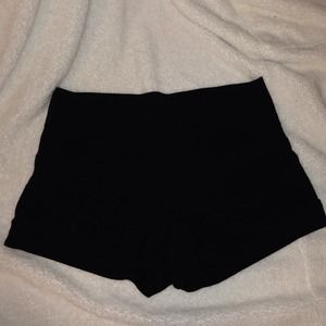 Black high waisted shorts