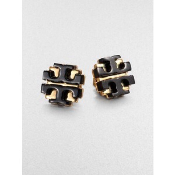 Tory Burch Jewelry - 🚫SOLD🚫 Tory Burch Enamel Logo Stud Earrings
