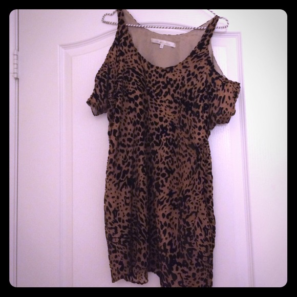 SOLD Lovers + Friends Leopard Velvet Mini Dress - Picture 1 of 2