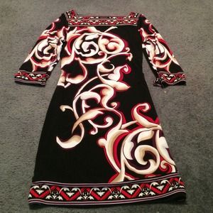 White House | Black Market Patterned Dress