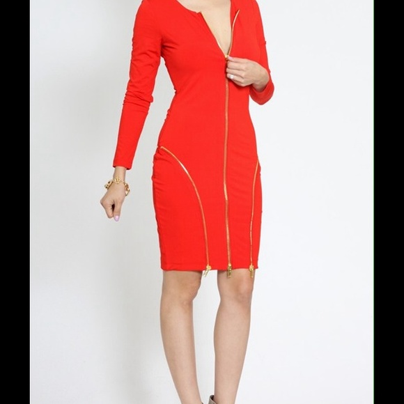 MEEKA Zipped Body Hugging Dress