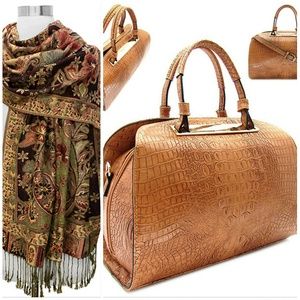 *BUNDLE* Pashmina scarf and handbag just $40!!!!!