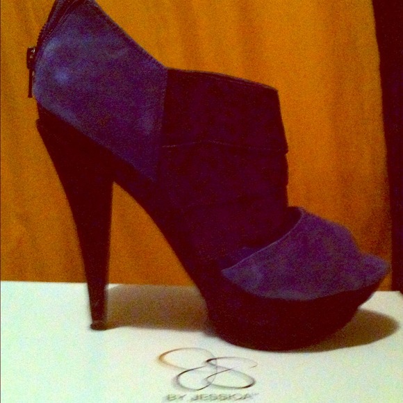 Jessica Simpson Blue Suede Shoe