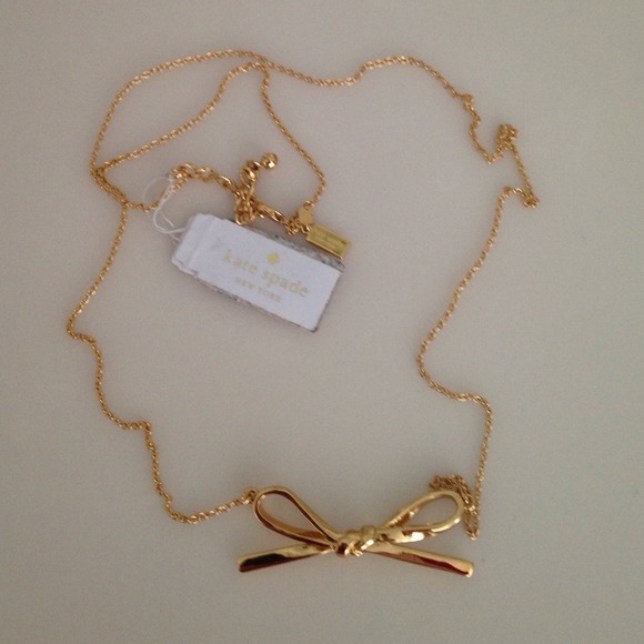 Kate Spade skinny mini gold necklace