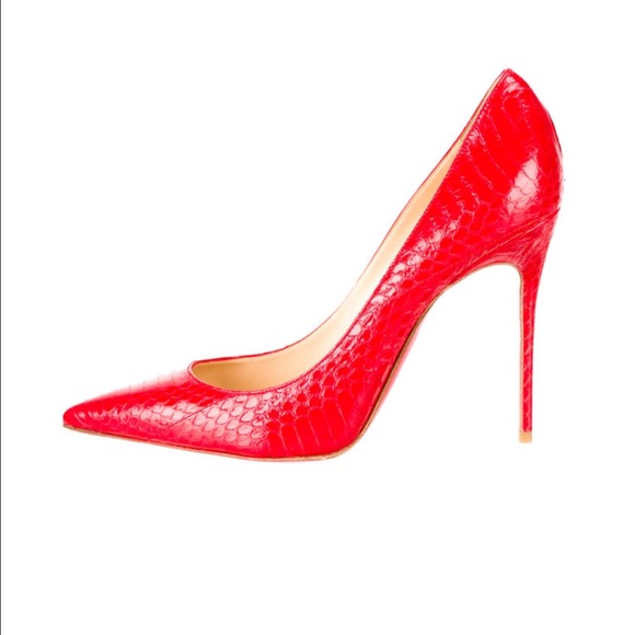 SOLD---Christian louboutin watersnake pump 39.5b