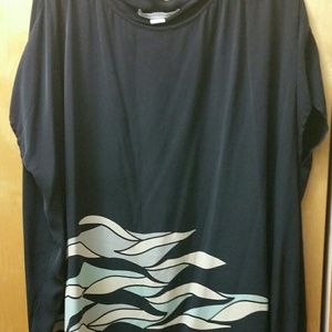 DVF silk black shirt dress