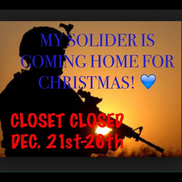 Closet closed Dec.21-26th