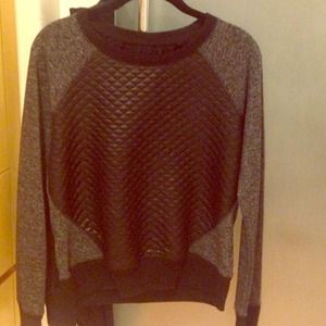 Black crew neck sweater
