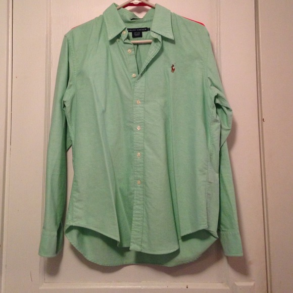 Ralph Lauren green button up