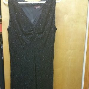 Black sequin dress 3/4 length
