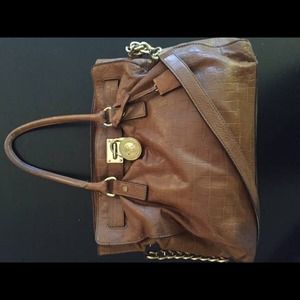 Hamilton snakeskin tote authentic tan ❤️