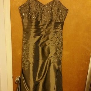 Mother of the Bride taffeta dress with bolero