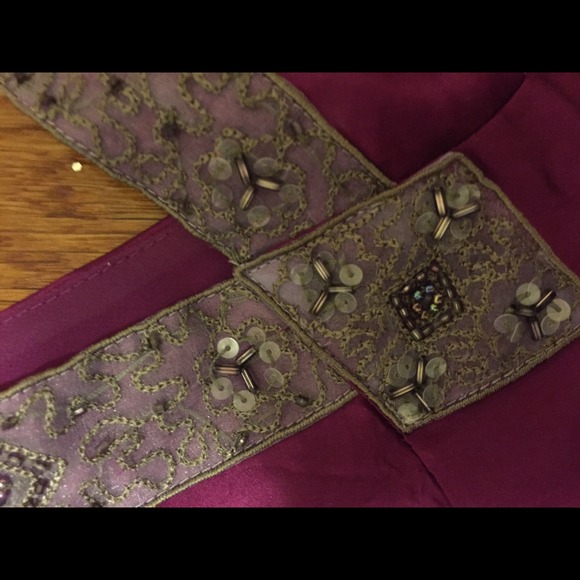 Beautiful jewel tone embellished Kenneth Cole top - Picture 2 of 2