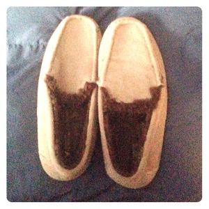 Men's tan american eagle loafers