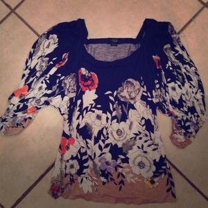 Anthropologie Floral top