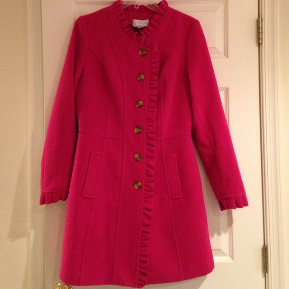 SOLD Long pink cashmere wool coat