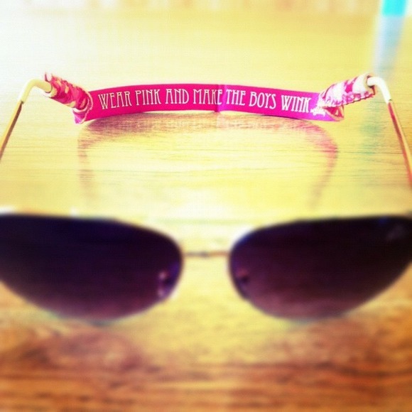 Lilly Pulitzer "Wear Pink" sunglasses strap