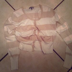 Gold and Cream Sparkle Sweater