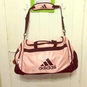 XL pink Adidas duffle bag!!