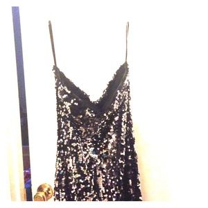 New Strapless Sequin Dress/Size Large