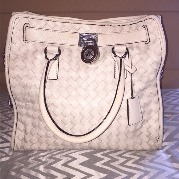 Michael Kors Large Woven Hamilton Bag