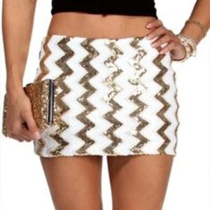 SOLD Sequin mini skirt