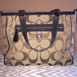Coach Logo Tote Bag