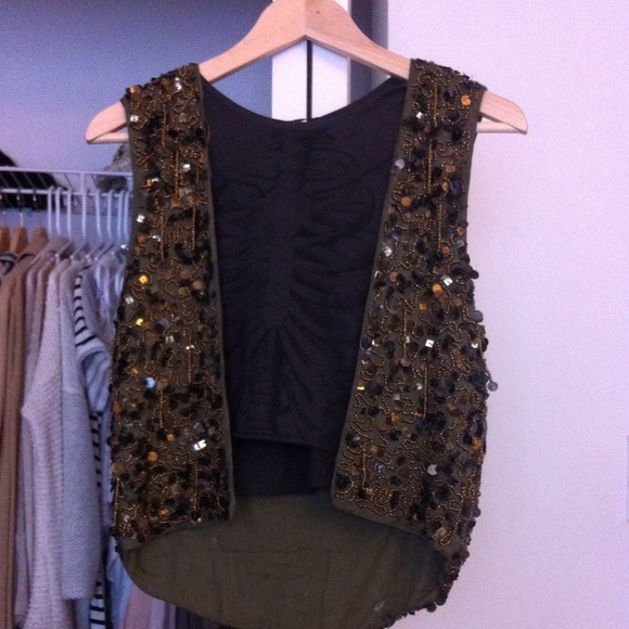 Zara sequined vest