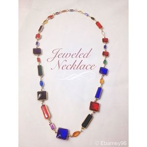 Multi-colored Jeweled Necklace