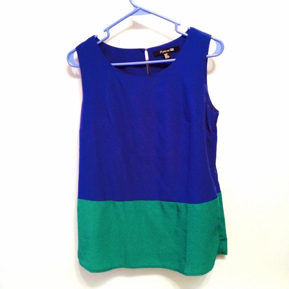 Colorblock Woven Tank - Picture 2 of 2