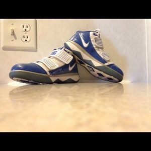 Blue & White Nike Lebrons