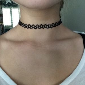 Black tattoo choker