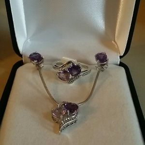 "REDUCED"  Genuine amethyst set