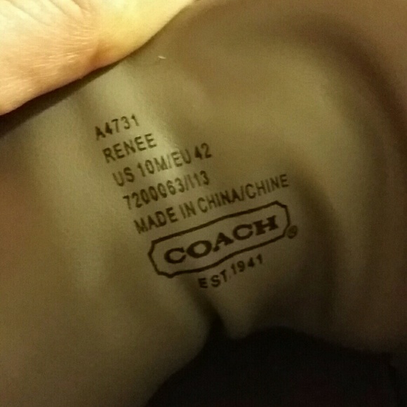 💕Coach Renee Gray Signature Hightops 💕Size 10, - Picture 4 of 5