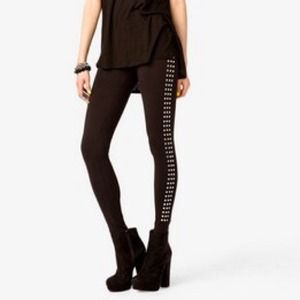 Forever 21 Studded leggings.