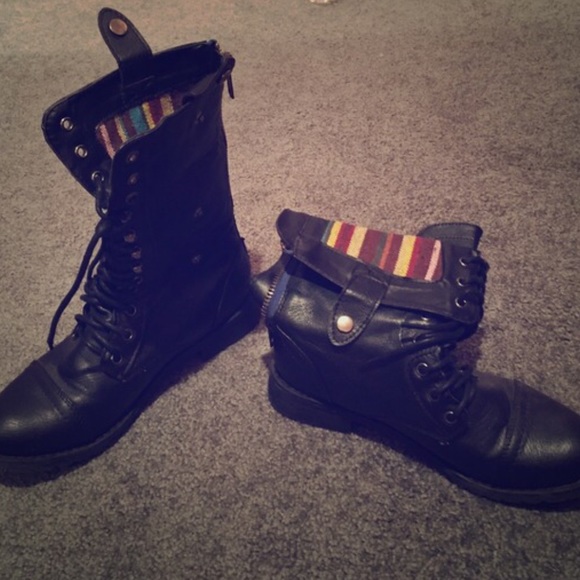 Shoes - Black Combat Boot