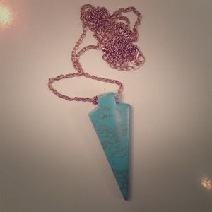 Turquoise arrow necklace