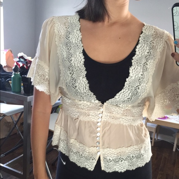 Kimono Lace Blouse