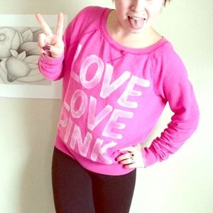 VS Pink Sweatshirt and teal bad bundle