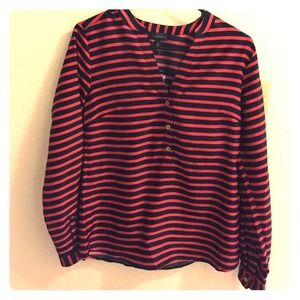 The Limited top. Red & DARK blue (close to black)