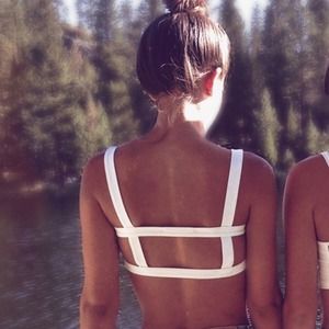 Brandy melville caged bralette