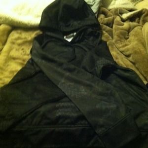 Men's AND1 black hoodie with design