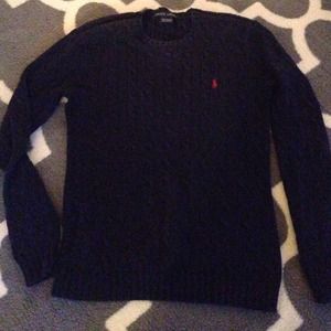 Ralph Lauren Navy CableKnit sweater