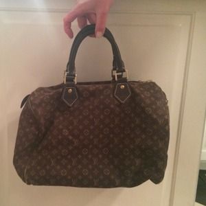 Louis Vuitton monogram mini lin speedy 30 satchel