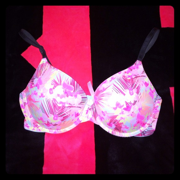 Victoria Secret Floral 36D padded push-up bra
