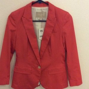 Cute coral blazer!