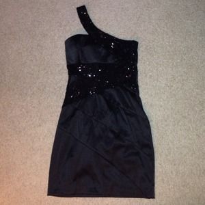 Cocktail black dress.