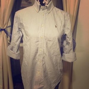 Blue & white Ralph Lauren button up